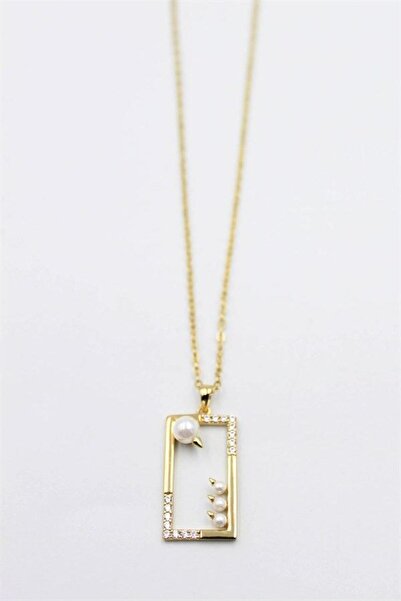 EGE YELİ Pearl and gemstone necklace - gold