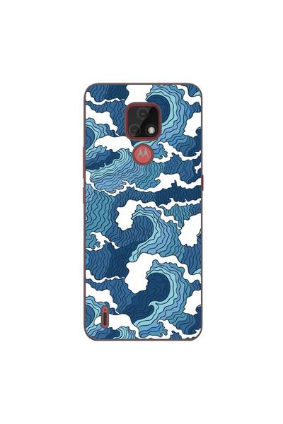 OEM Husa compatibila cu Motorola Moto E7 Silicon Gel Tpu Model Crazy Waves