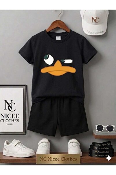 NC Nicee Clothes LETNJA DEČJA MAJICA I KRATKE HLAČE UNISEKS (OTISAK LICA DAFI...