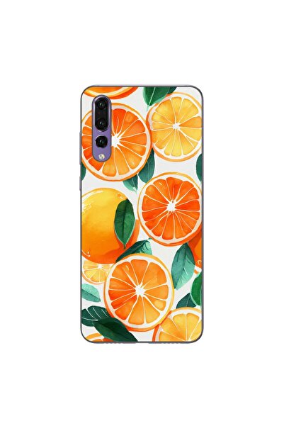 OEM Θήκη συμβατή με Huawei P20 Pro Σιλικόνης Gel TPU Σχέδιο Πορτοκάλια
