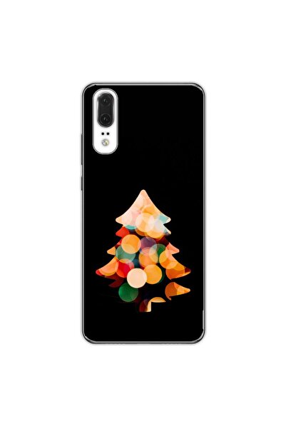 OEM Husa compatibila cu Huawei P20 Silicon Gel Tpu Model Craciun Brad Fundal ...