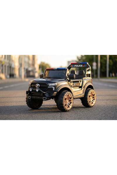 Star Kids Electric Police Car for Kids with 12V Battery System and Two Drive ...