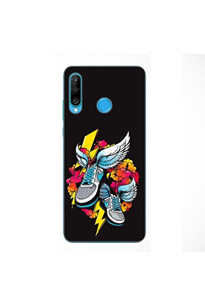OEM Husa compatibila cu Huawei P30 Lite Silicon Gel Tpu Model Fashion Sneakers