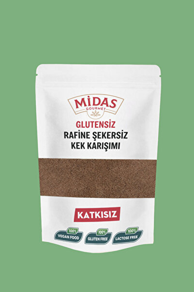 Midas Gourmet Glutensiz Rafine Şekersiz Kek Karışımı 250 gr – Sağlıklı Ev Yap...
