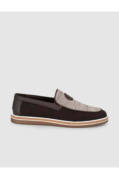 Cabani Mink-Brown Knitwear Loafer Men's Shoes