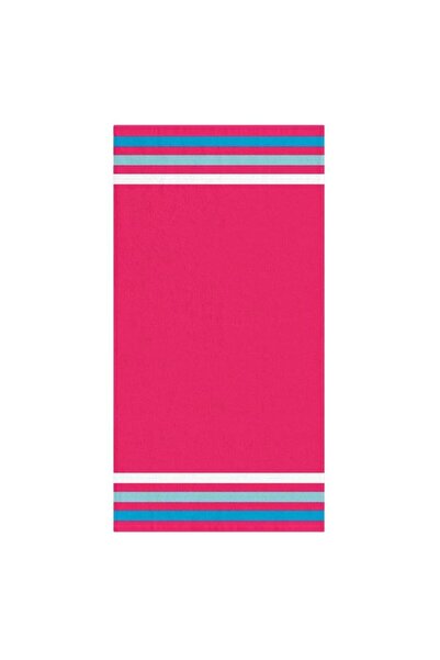 OEM Fuchsia Towel with Three Stripes for Beach 140 x 70 cm