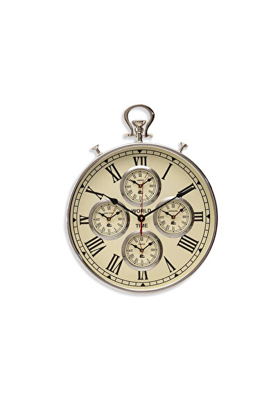 Midas Furniture METAL WALL CLOCK 40X5X51 CM SILVER