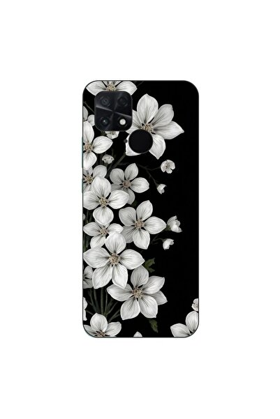 OEM Husa compatibila cu Xiaomi Poco C40 Silicon Gel Tpu Model Pure White Flowers