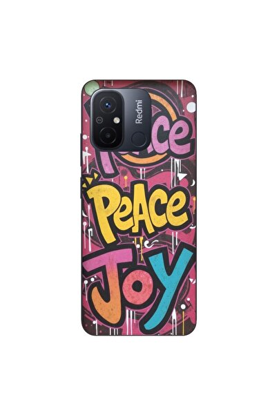 OEM Husa compatibila cu Xiaomi Redmi 12C Silicon Gel Tpu Model Peace and Joy ...