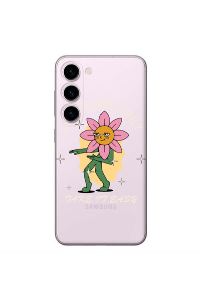 Other Samsung S23 Good Vibes Only Transparent Silicone TPU Θήκη