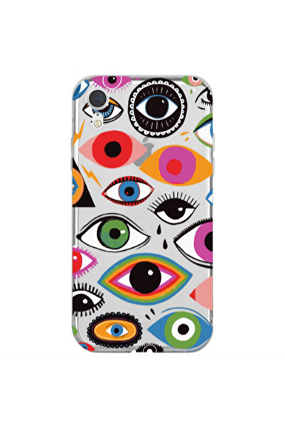 Other Apple iPhone Xr Colorful eyes Transparent Silicone TPU Θήκη