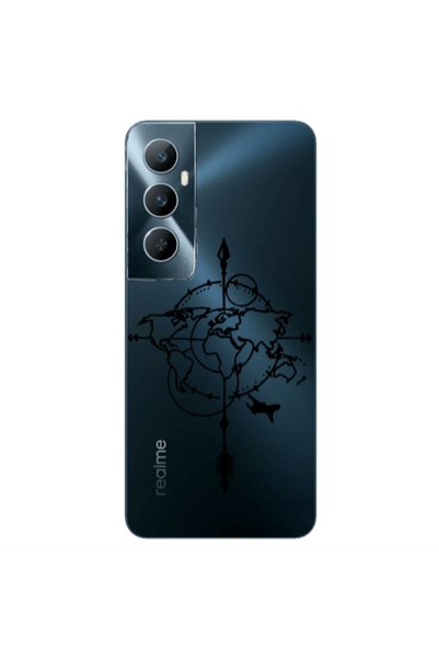 Other Realme C65 Old Map Transparent Silicone TPU Θήκη