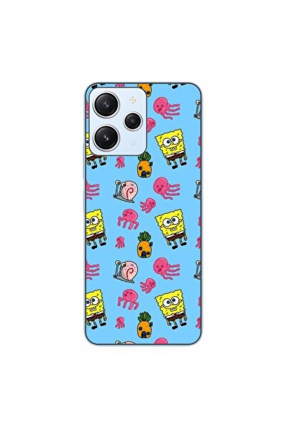 OEM Case compatible with Xiaomi Redmi 12 4G Silicone Gel Tpu Model Spongebob ...