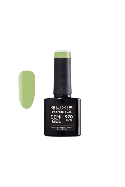 Elixir SEMI GEL ΗΜΙΜΟΝΙΜΟ ΒΕΡΝΙΚΙ 970 (OLIVE) 8ML