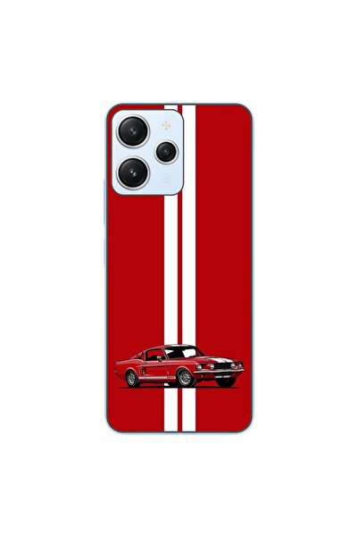 OEM Husa compatibila cu Xiaomi Redmi 12 4G Silicon Gel Tpu Model Red Mustang