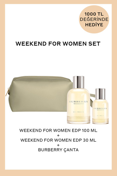 BURBERRY Weekend For Women EDP 100 ml + Weekend For Women EDP 30 ml & Çanta H...