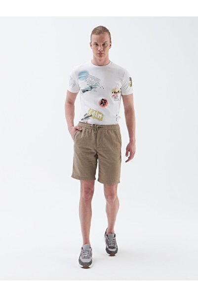 Loft Men's Combed Cotton Shorts Lf2029713 Stone