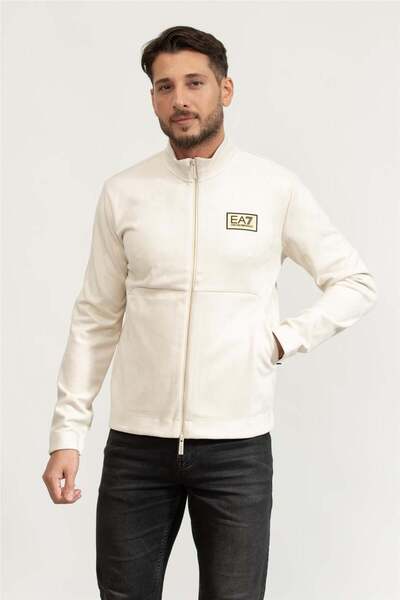 EA7 Erkek Fermuarlı Sweatshirt Çok Renkli