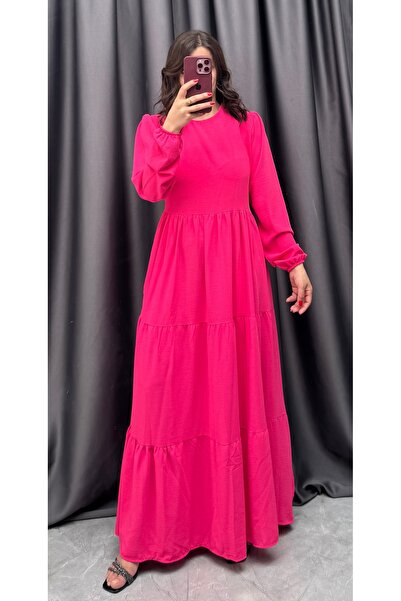 NİSUM MODA Ayrobin Layered Dress