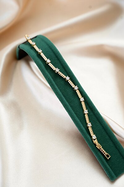 vaitimora Stone Detailed Steel Bracelet |   Elegant Women's Bracelet