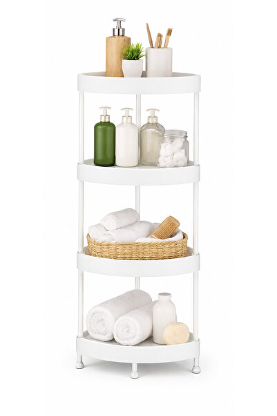 Otto Raft Baie De Colț, 85cm, 4 Niveluri, Organizator Depozitare, Suport Colț...