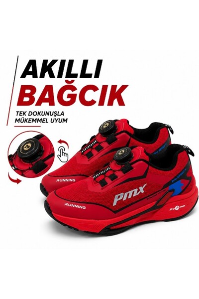 Promax AKILLI BAĞCIKLI ÇOCUK SPOR AYAKKABI KIRMIZI 31-35