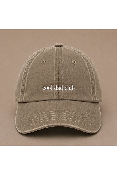 WeavedCo Cool Dad Club Nakışlı Vintage Yıkamalı Erkek Kep Şapka Babalar Günü ...