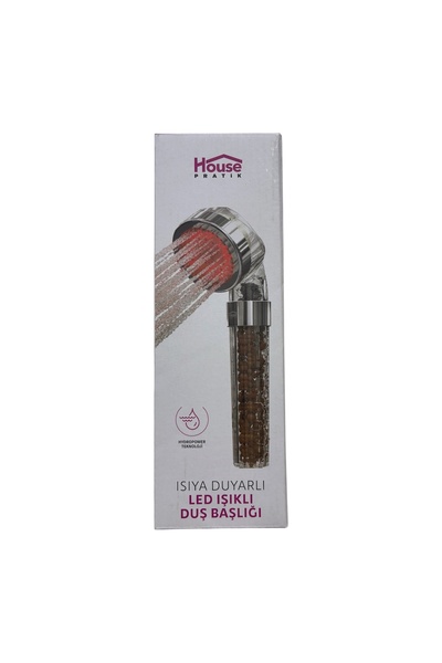 House Pratik Isıya Duyarlı Led Işıklı Duş Başlığı