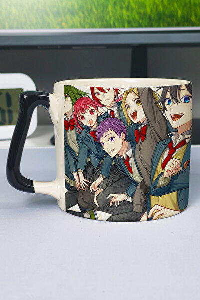 ZipZap Horimiya Anime Printed Ceramic Luxury Mug (1 Piece) Special Black Hand...