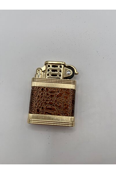Hunter Lüks Metal Çakmak Taşlı Çarklı Alevli Deri Desenli Vintage Premium Tas...