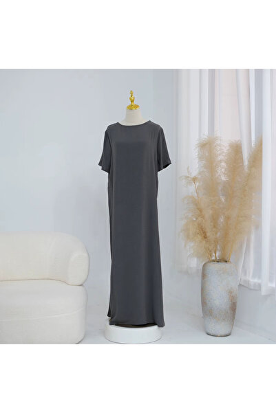 Generic Women's Premium Nida Fabric Abaya Inner Dress | Modest Maxi Dress | S...