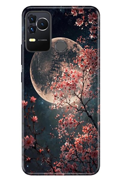 omix X400 Kılıf Dolunay Moon Temalı Desenli Darbe Emici Silikon
