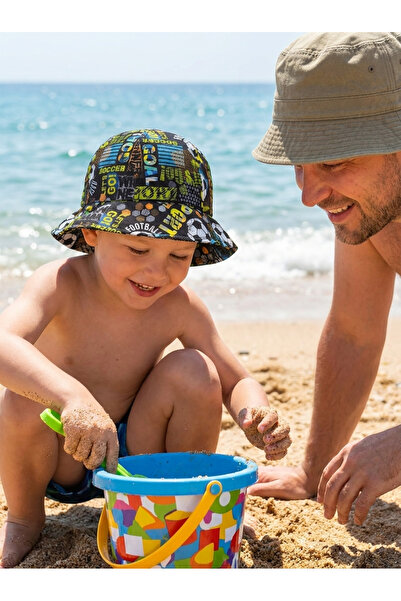 PIECE SIGNATURE Bucket Hat for Children Aged 3-6 - Quick-Drying Summer Hat wi...