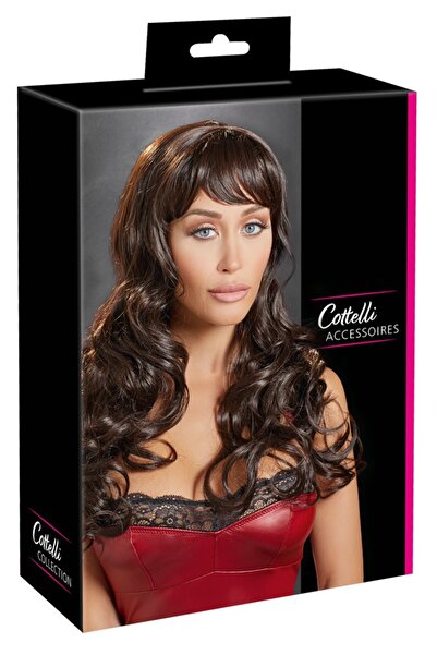 cottelli accessories Product – Cottelli ACCESSOIRES Long Dark Brown Wig Dunke...