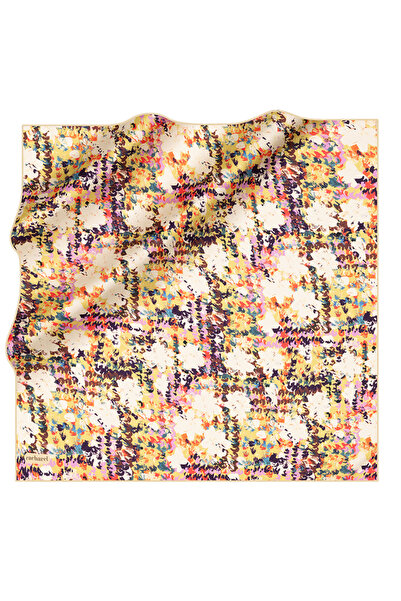 Cacharel Yellow 90X90 Silk Twill Scarf