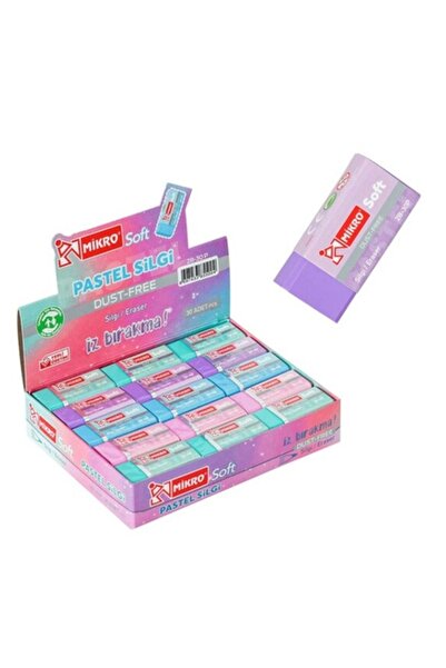Mikro ممحاة ناعمة ملونة باستيل 2B-30P - 6 قطع