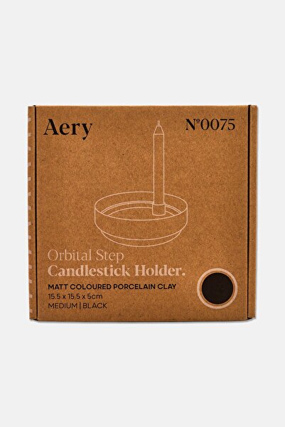 Aery Living حامل شموع، رمادي اللون