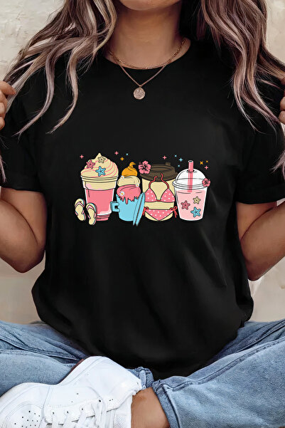 Sarah's Boutique Women's T-shirt – 100% cotton – Summer Drinks