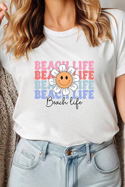 Sarah's Boutique Women's T-shirt – 100% cotton – Beach Life