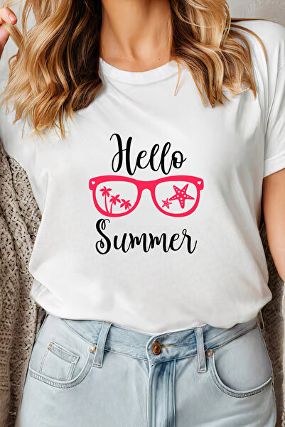 Sarah's Boutique Women's T-shirt – 100% cotton – Hello Sunglasses