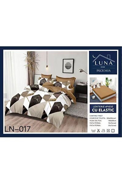 Pucioasa Finet type Duvet Cover Set 6 pieces, geometric print, double bed, 2 ...