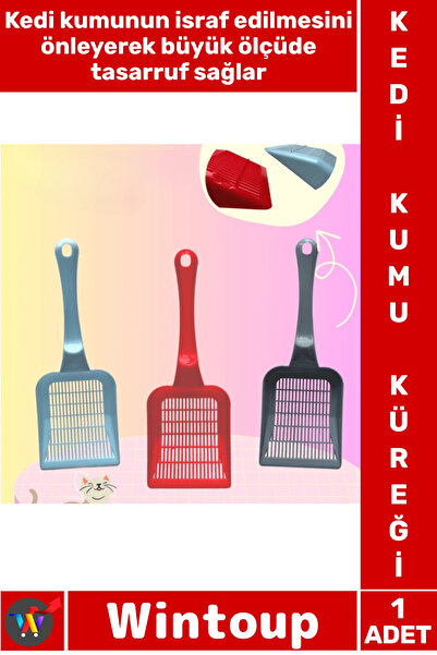 Wintoup # Cat Long-Lasting Durable Plastic Ergonomic Wide Hole Hygienic Clump...