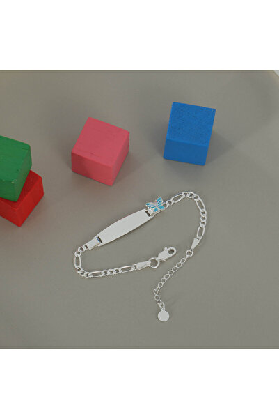 Ren silver Kelebek Figürlü 925 Ayar Gümüş Çocuk&Bebek Künyesi