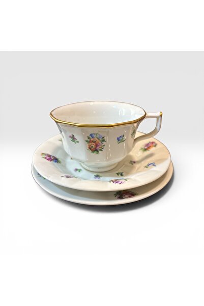Copenhagen Çay Boy fincan ve Tatlı Tabağı