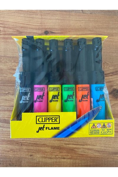 Clipper Jet FLAME 24' lü Mini Tube Mutfak Çakmağı 11 cm