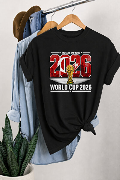 Auryne Jewelry Unisex Turkey World Cup Special Design T-Shirt 100% Organic Co...