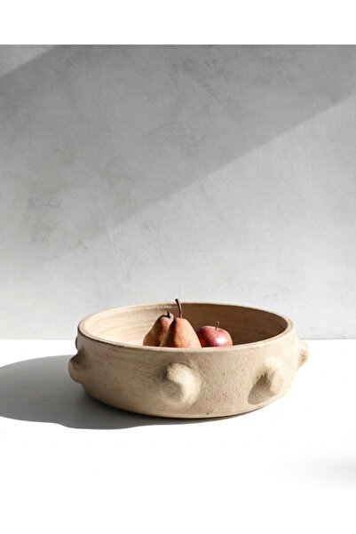 Yalda atelier Handmade Runa bowl dekoratif büyük kase | 30 cm çap