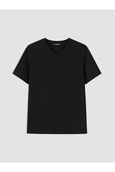 LC Waikiki Tricou de damă NEVAVM cu decolteu în V, 100% bumbac