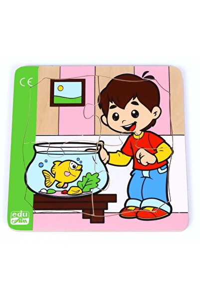 Puzzle بزل العب مع سمكتي - 4 قطع