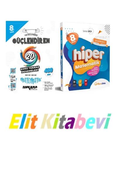 Ankara Yayıncılık Hiper Zeka Yayınları 8. Sınıf Matematik 2'li Set (Konu Anl....